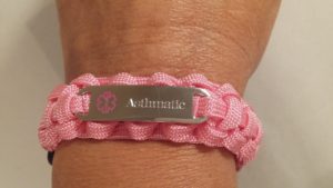Pink Adjustable Medical ID Bracelet